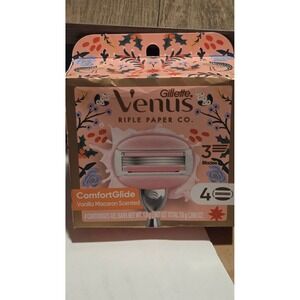 Gillette Venus Rifle Paper Co ComfortGlide Vanilla Macaron Razor Refills 4ct
